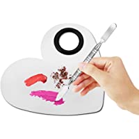 Los mejores  - Forma de corazón Maquillaje Lápiz labial Paleta de esmalte de uñas con espátula para la base de maquillaje Mix Shades 4…
